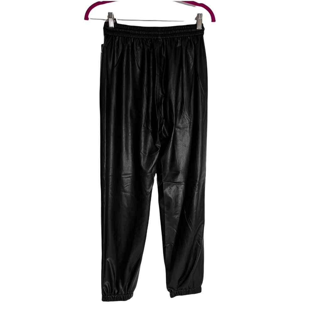 30) NWT Blank NYC Faux Leather Elastic Waistband Jogger Pants Size 28 - Picture 7 of 16